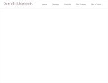 Tablet Screenshot of gemellidiamonds.com